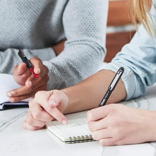 Sharpie RollerBall Pen, Needle Point (0.5mm) Precision Pen, Black Ink, 12 Count