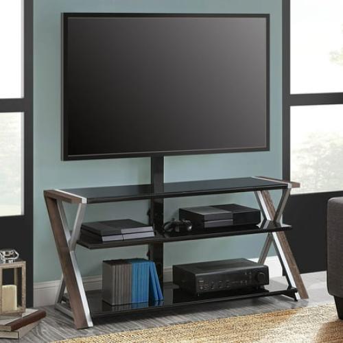 Whalen Xavier 3-in-1 Television Stand for TVs up to 70, Warm Ash