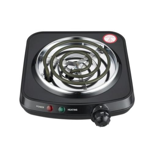 Mainstays Single Burner, 120V~ 1100W, Portable, Easy to Cook, Elegant Classic Design