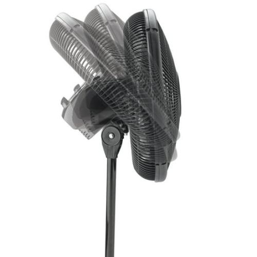 Lasko 16 Oscillating Adjustable Pedestal Fan with 3-Speeds, S16500, Black