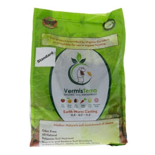 VermisTerra Earthworm Castings-Type:Standard-Size:10 lbs