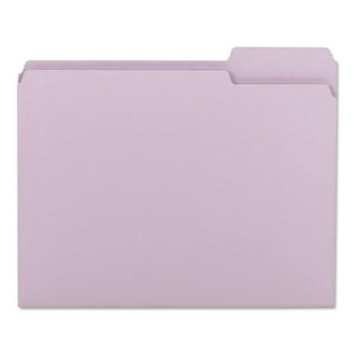 Smead Colored File Folders 1/3-Cut Tabs Letter Lavender 100/Box 12443