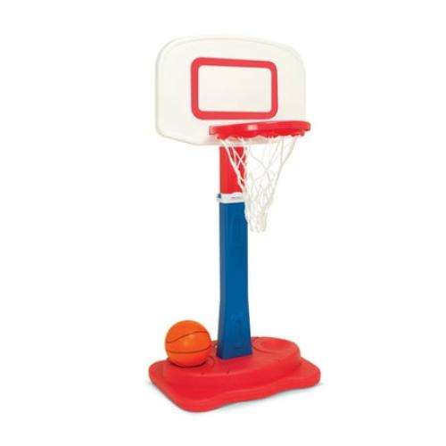 Play Day Adjustable Basketball Goal with Built-In Ball Storage and Easy Assembly missing basket ball