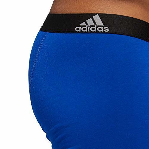 adidas Men's Stretch Cotton Trunk Underwear (3-Pack) Onix Grey/Black/Grey Medium