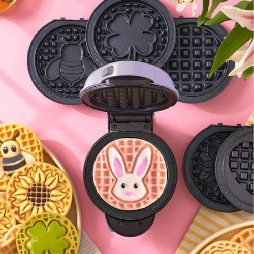 Dash Multi-Plate Mini Waffle Maker with Removable Plates (Spring Edition)
