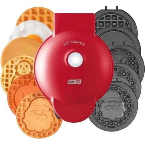 Dash MultiMake Mini System Holiday Waffle Maker with Removable Platesneds cleaning‼️