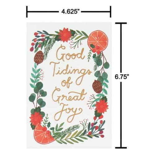 American Greetings Religious Christmas Cards with Envelopes, Bright Winter Designs (25-Count)