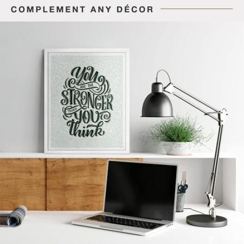 MCS Foundation 16x24 Poster Frame Traditional Brass, Vertical & Horizontal Wall Hanging Large Picture Frame for Photos, Posters & Art Prints (1-Pack)