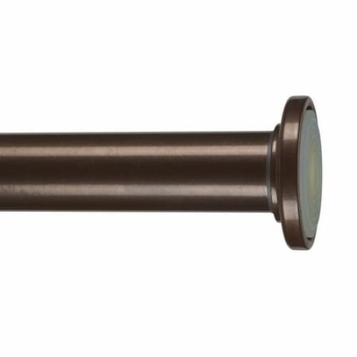 Home Details 42 to 74 Adjustable Straight Shower Curtain Tension Rod, Oil Rubbed