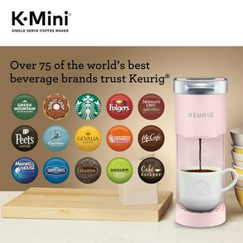 Keurig K-Mini Single Serve K-Cup Pod Coffee Maker, Dusty Rose
