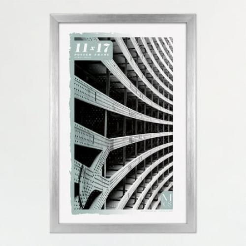 MCS Foundation 16x24 Poster Frame Traditional Brass, Vertical & Horizontal Wall Hanging Large Picture Frame for Photos, Posters & Art Prints (1-Pack)