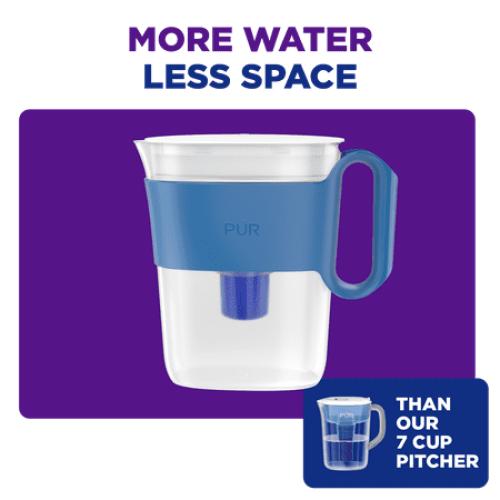 PUR 8-Cup Slim Water Filter Pitcher, Sandstone, PPT600F