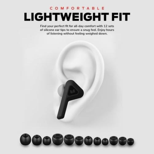 WHITE Monster DNA Go Wireless Earbuds, Bluetooth with aptX Audio, IPX5, Water Resistant, 15-Min Charge, Long Battery with Charging Case