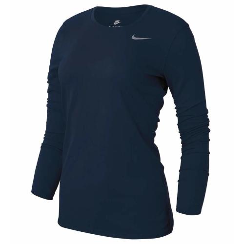 Nike Women's Legend L/S T SP20 TOP - College Navy/College Navy/Cool Grey