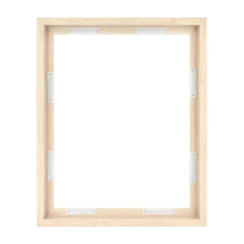 MCS Canvas Float Frames 16x20 Frame, Black Frame for Finished Canvases, Vertical & Horizontal Wall Hanging Large Frame with Adhesive for Canvas Paintings (1-Pack)