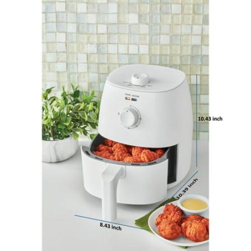 Mainstays 2.2 QT Air Fryer, Arctic White - Automatic Shutoff