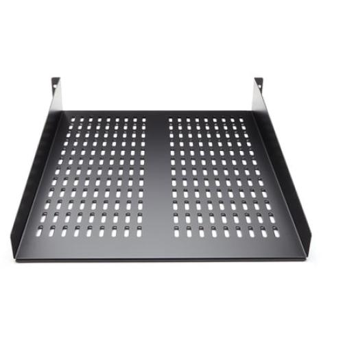 StarTech.com 2U Server Rack Shelf - Universal Vented Rack Mount Cantilever Tray for 19 Network Equipment Rack & Cabinet - Heavy Duty Steel - Weight Capacity 50lb/23kg - 22 Deep Shelf