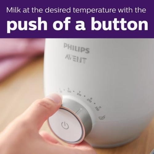 Philips Avent Fast Baby Bottle Warmer with Smart Temperature Control and Automatic Shut-Off SCF358/00