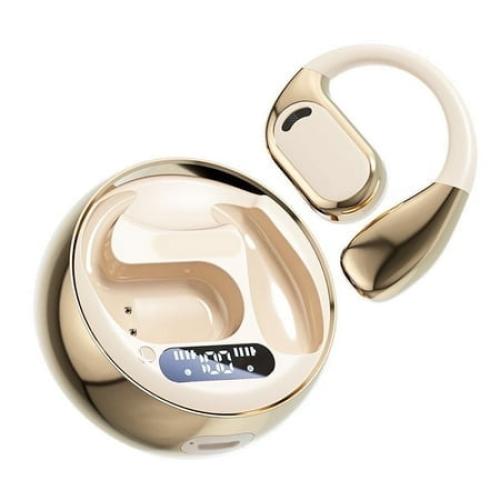 True Wireless Earphones Open Air Conduction Earbuds Small Round Cake Design Sports Music OWS Headphones High Quality Headset HIFI Sound