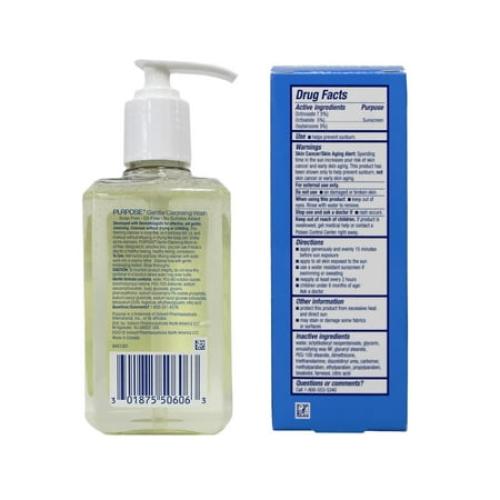 Bausch   Lomb Purpose Skincare Kit: Gentle Cleansing Wash, 6 fl oz & Dual Treatment Moisture Lotion with SPF 10, 4 oz - Dermatologist Developed, Oil-Free 1 Each