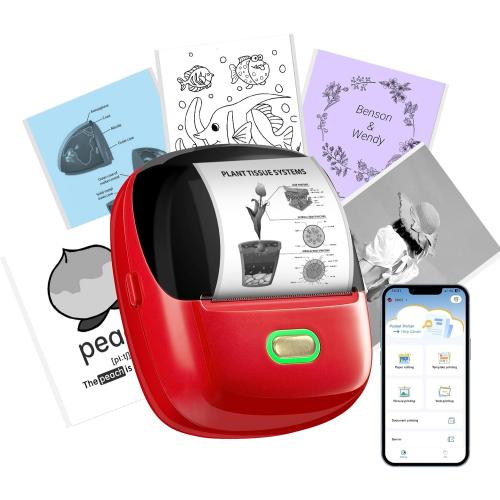 ORGSTA S002 Sticker Printer – Mini Printer Portable Thermal ...