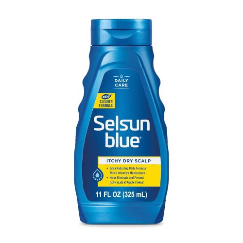 Selsun Blue Itchy Dry Scalp Anti-Dandruff Shampoo 11 fl. oz. Extra-Hydrating Formula Pyrithione Zinc 1%