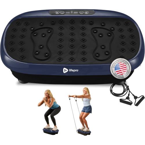 Lifepro HexaPlate Lite Vibration Plate Exercise Machine – Full-Body Vibrating Platform for Weight Loss, Recovery & Home Fitness Training