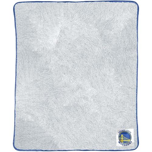 Northwest NBA Soft Two Tone Sherpa Throw 50 x 60 Blanket Officially Licensed Throw for Bedding or Sofa Frosty Fleece Cover (Golden State Warriors - Blue)