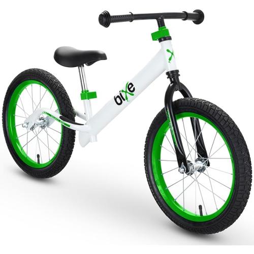 Bixe Balance Bike for Big Kids - 16-inch Wheel, Ages 4-9, No Pedal Sport Training Bicycle green.