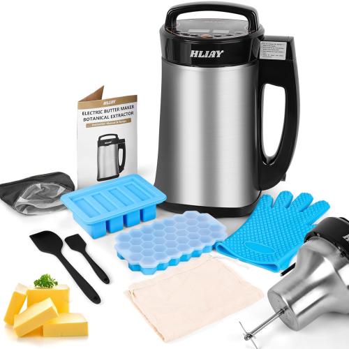 2 IN 1 Weed Decarboxylator and Infuser, Herbal Infuser, Adjustable Temperature（32-250°F）304 Stainless Steel, Tincture Machine, Magical Butter Machine Include Recipes Lifetime Replacement (Sliver)