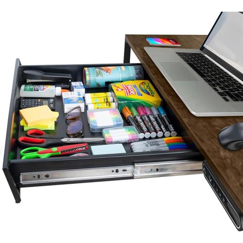 Large 23.6 Inch Under Desk Drawer Slide Out Pencil Drawer Undermount Desk Drawer Under Counter Drawers Attachable Desk Drawer Drawer For Under Desk Undermount Drawer Under Desk Pull Out Drawer