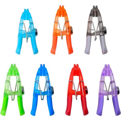 Magnetic Multipurpose Bag Clips, Set of 7, Multicolored 2 pack
