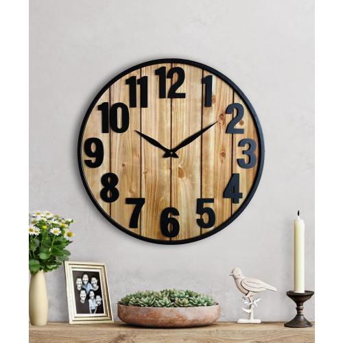Farmhouse Wall Clock Large, Large Wall Clock 24 Inches or Larger for Living Room - Giant Oversized Vintage Decorative Clocks for Walls and Large Bold Living Room Decor