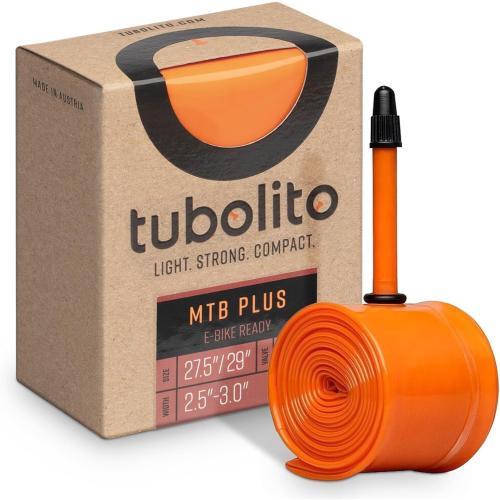Tubolito Tubo-MTB TPU Inner Tube 27.5 and 27.5/29 x 1.8-2.5 Inch 42mm Presta Valve Tube | Light Strong & Compact | 2X Puncture Protection | Standard & Plus Size Tires (Pack of 1)