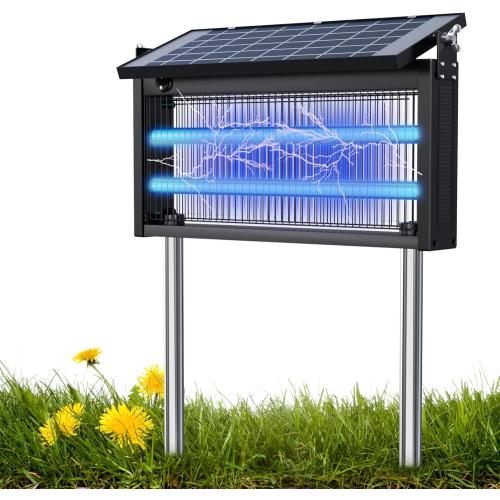 Solar Bug Zapper Outdoor / Indoor Waterproof, High Powered 4200V Mosquito Killer,Camping,Patio,Garden Insect Repellent Charging Killing Artifact