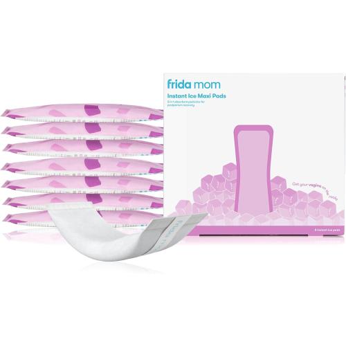 8 Pack Pink Frida Mom Instant Ice Maxi Pads, 8 CT