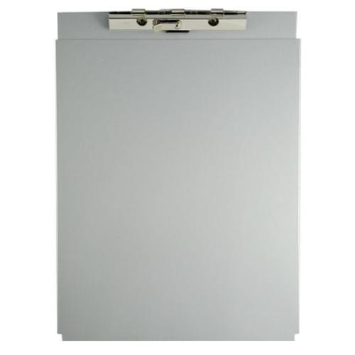 Saunders 10017 0.5 in. Clip Capacity Holds 8.5 in. x 11 in. Sheets A-Holder Aluminum Form Holder - Silver