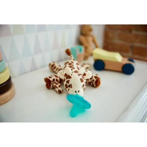 Philips Avent Soothie Snuggle Pacifier Holder with Detachable Pacifier, 0m , Giraffe, SCF347/01