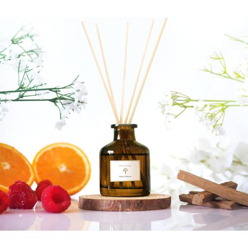 PRISTINE Swiss Château/Inspired by Hilton Reed Diffuser - Home & Bathroom | Fresh Cut Rose, Tangerine, Cedarwood Oil Reed Diffuser Set | Oil & Reed Diffuser Sticks, Home & Office Decor, Fragrance Gift