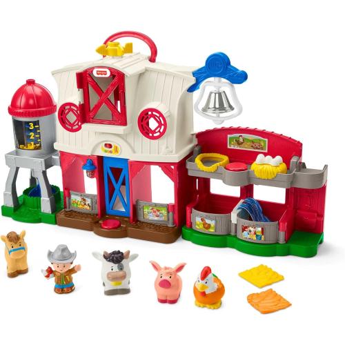 Fisher-Price Little People Caring for Animals Farm Playset with Smart Stages learning content for toddlers and preschool kids
