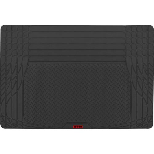 Motor Trend FlexTough SUV Cargo Liner & Car Trunk Mat - Universal Trim-To-Fit All Weather Cargo Mats for Back of SUV - SUV Trunk Mat & Trunk Liner Floor Mat Cargo Cover - Trunk Cover 47.5in x 32.2in