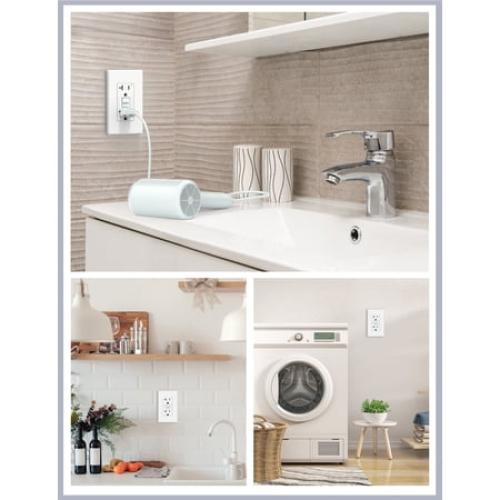 Hyper Tough 20 Amp GFCI Outlet, Self-Testing, Tamper Resistant, Impact Resistant, White