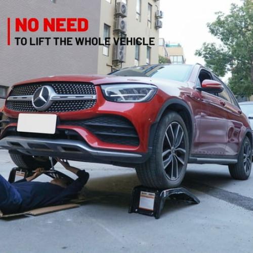 Rockland 8000 LBS Solid Steel Auto Ramp Set Heavy Duty Car Light Truck Repairs (Pack of 2) 10102092