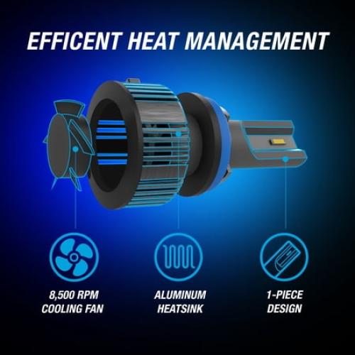 TYPE S - H8/H9/H11/H16JP UltraBright LED Fog Light - 1800LM Each, 6500K, 26W, Powersports, 2 Pack