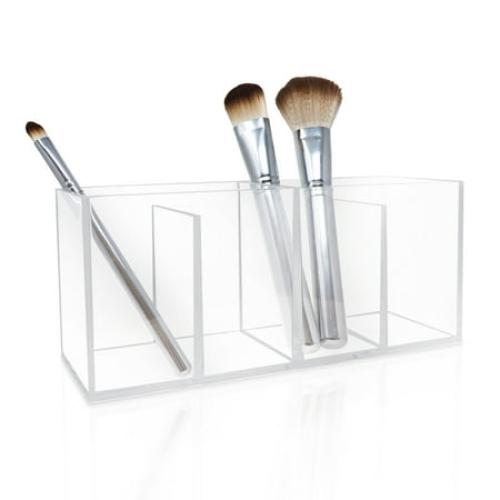 Isaac Jacobs 4-Compartment Clear Acrylic Organizer and Storage Solution