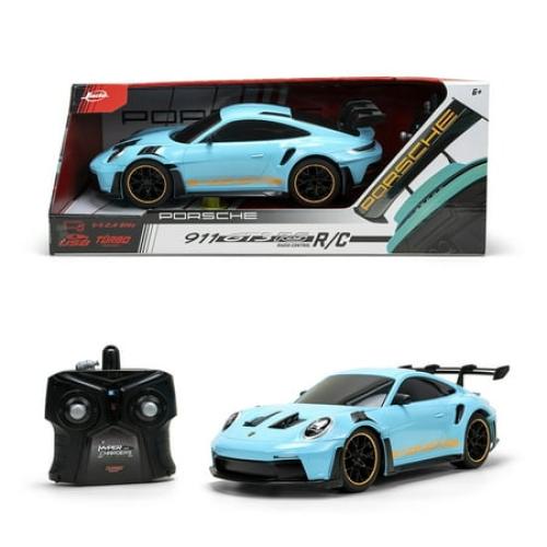 Jada Toys Porsche 911 (992) GT3 RS – 1:16 RC – USB Rechargeable with Turbo Function, Radio Control Cars(Blue)