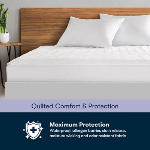 Sertapedic Total Protection Waterproof Mattress Pad, King
