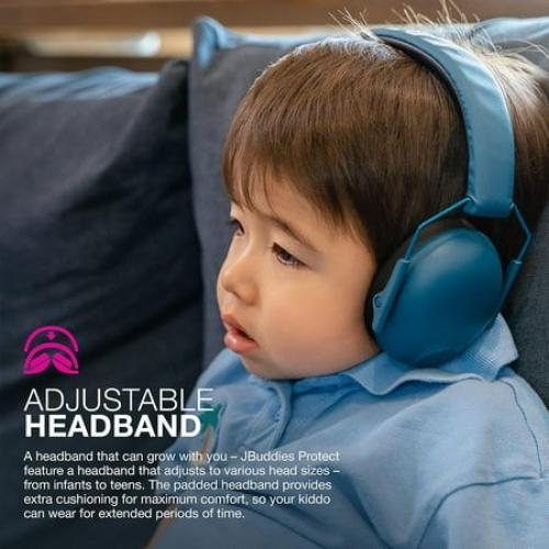 JLab JBuddies Protect Kids Hearing Protection Earmuffs - Navy