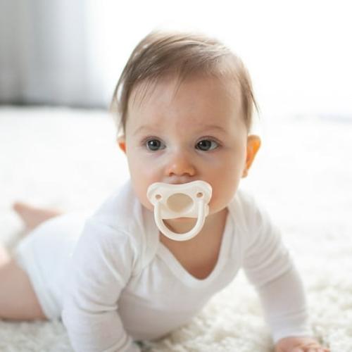 Dr. Brown's HappyPaci 100% Silicone Pacifier 0-6m, BPA Free, Cool Gray, Green, Ecru, 3 Pack