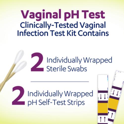 AZO Vaginal pH Test Kit, Clinically-Tested Vaginal Infection Test Kit, FSA/HSA Eligible, 2 Count